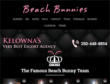 Tablet Screenshot of beachbunnies.ca